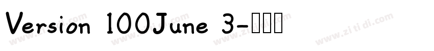 Version 100June 3字体转换